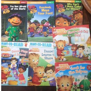 Set of 7 Paperback Children's Books:  Daniel Tiger & Sid the Science Kid